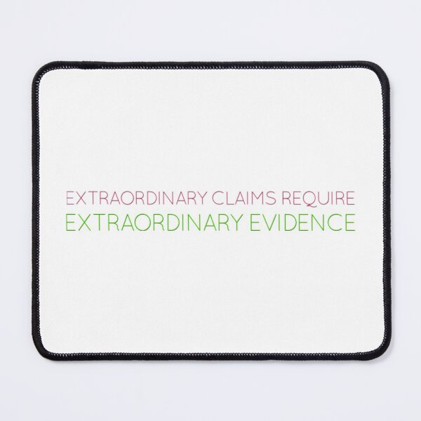 Item preview, Extraordinary claims require extraordinary evidence (ECREE) designed and sold by weavernap.