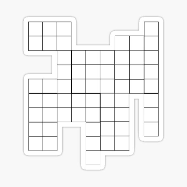 Crossword puzzle Sticker for Sale by OussRE Redbubble