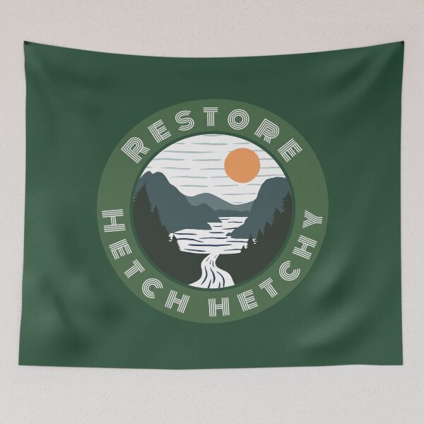 Item preview, Restore Hetch Hetchy Green Logo designed and sold by spatiumnatura.