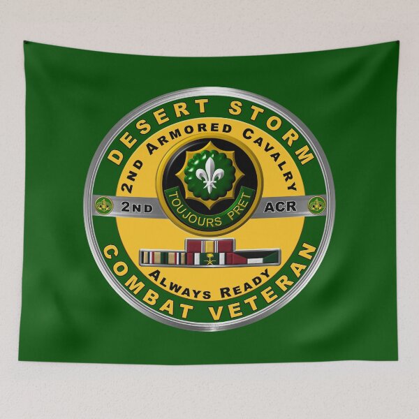 Item preview, 2nd Armored Cavalry Regiment Desert Storm Veteran designed and sold by SoldierAlways.