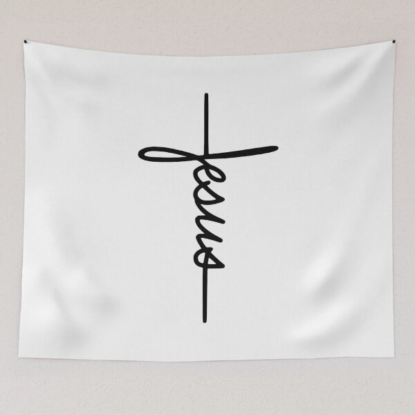 Item preview, Jesus name as a cross logo designed and sold by bibletimeline66.