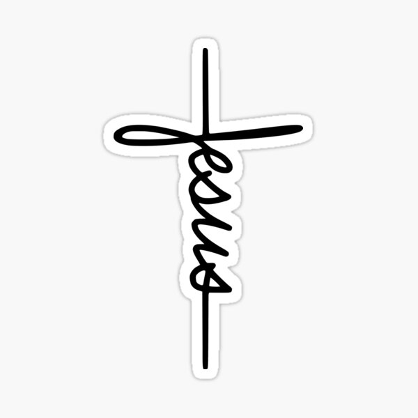 Jesus name as a cross logo