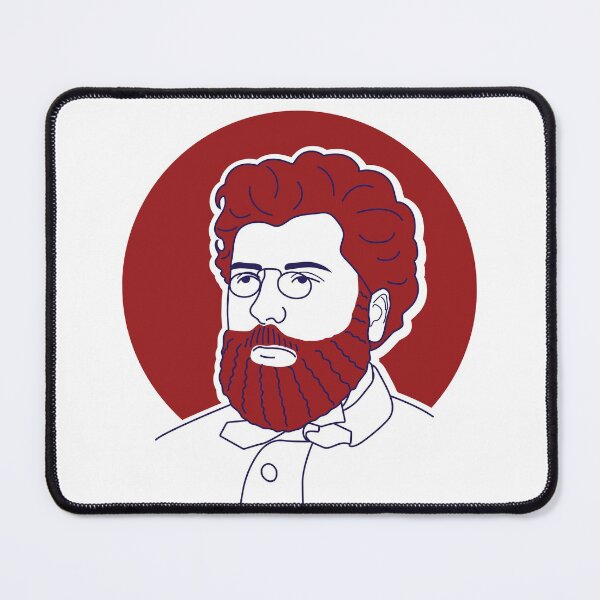 Item preview, Georges Bizet minimalist line art portrait designed and sold by OpeRadar.