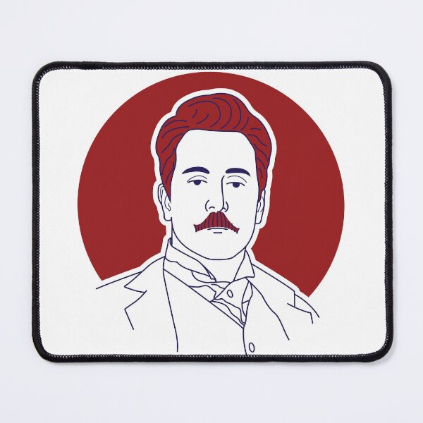 Item preview, Giacomo Puccini minimalist line art portrait designed and sold by OpeRadar.