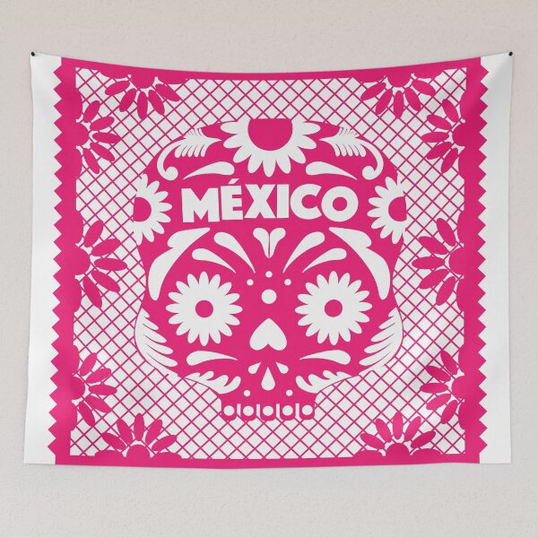 Item preview, Mexican Day Of The Dead Pink Sugar Skull / Traditional Cultural Icon in México by Akbaly designed and sold by Akbaly.