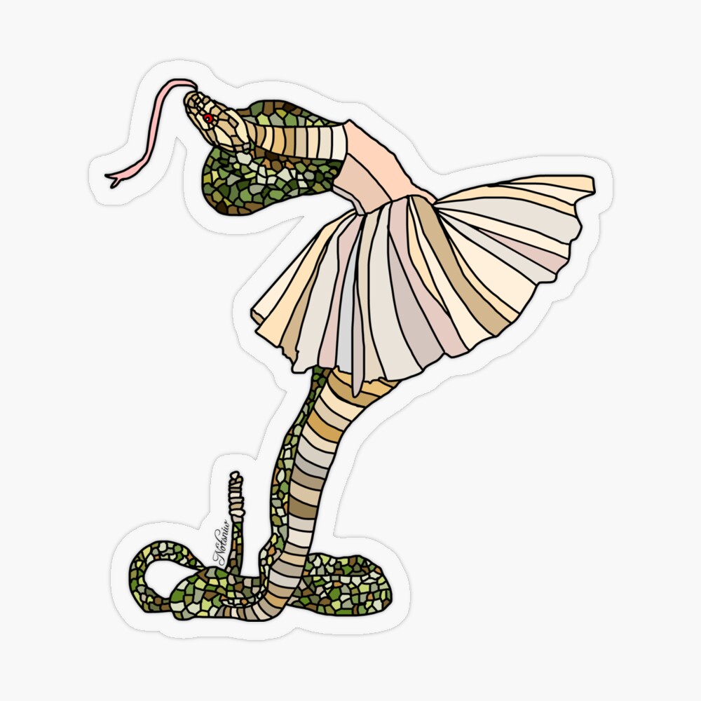 Snake Ballerina Tutu | Art Board Print