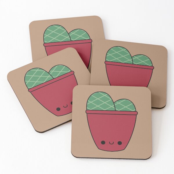 Item preview, Cute Kawaii Cactus In Red Pot designed and sold by KawaiiByDice.
