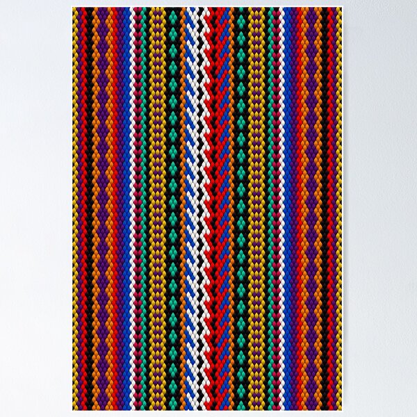 Item preview, Fan art, bright, colorful, multicolored, ornament, pattern, embroidery, lines, stripes, rainbow, design, interior, decor, designed and sold by Ihor Ivanov.