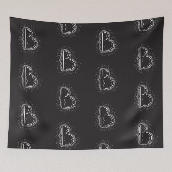 Item preview, B letter logo icon design with semicircles elements designed and sold by MadinaFatt.