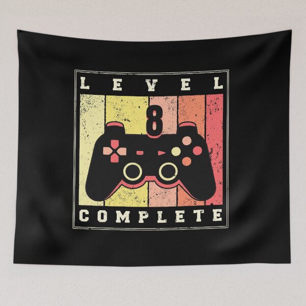 Item preview, Level 8 Complete Birthday For Gamer Turning 9 Years Old designed and sold by liftdesign.
