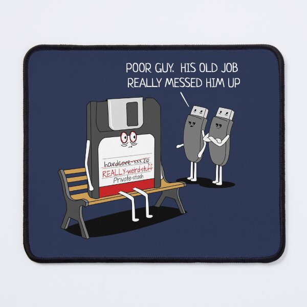 Item preview, The Thousand Yard Floppy Funny Computer Geek designed and sold by Nerd Shizzle.