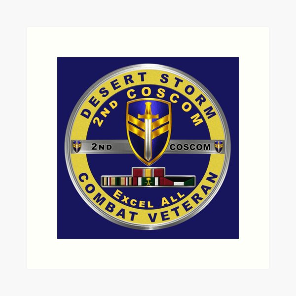 Item preview, 2nd Corps Support Command Desert Storm COSCOM Veteran designed and sold by SoldierAlways.