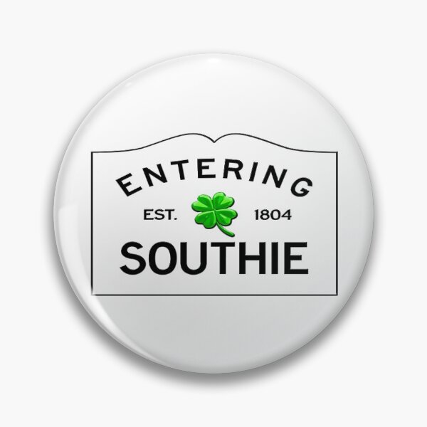 Item preview, Entering Southie Road Sign - South Boston, Massachusetts - Clear Background, Beveled Lettering designed and sold by SouthShorePics.