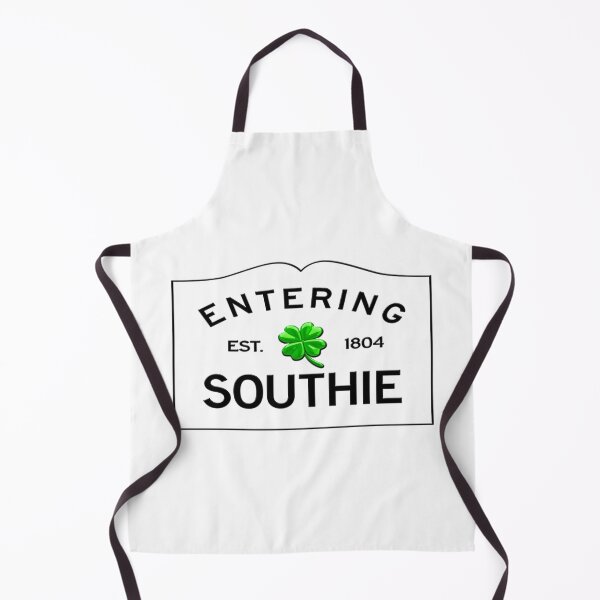 Item preview, Entering Southie Road Sign - South Boston, Massachusetts - Clear Background, Beveled Lettering designed and sold by SouthShorePics.