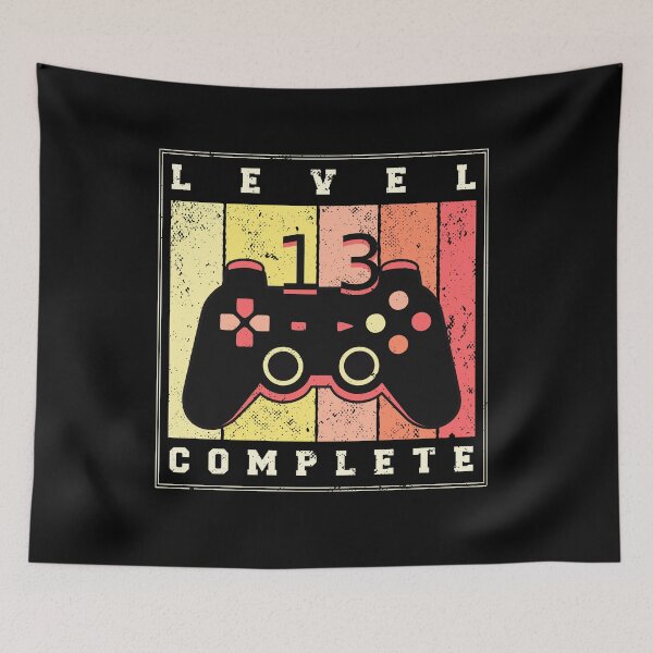 Item preview, Level 13 Complete Birthday For Gamer Turning 14 Years Old designed and sold by liftdesign.