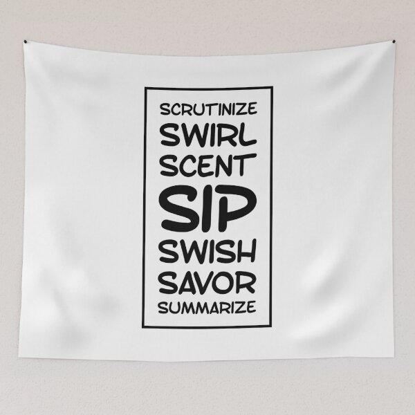 Item preview, Wine Tasting - the Seven words of wine appreciation designed and sold by janraydesigns.