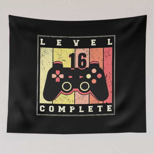 Item preview, Level 16 Complete Birthday For Gamer Turning 17 Years Old designed and sold by liftdesign.