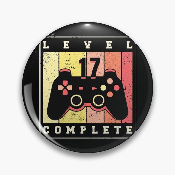 Item preview, Level 17 Complete Birthday For Gamer Turning 18 Years Old designed and sold by liftdesign.