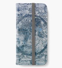 Weltkarte iPhone Flip-Case/Hülle/Skin