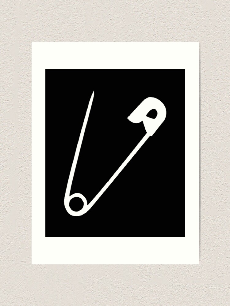 Safety pin on sale print