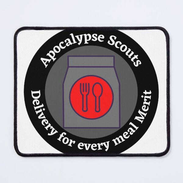Item preview, Apocalypse Scouts Delivery for every meal Merit designed and sold by chloe1990.
