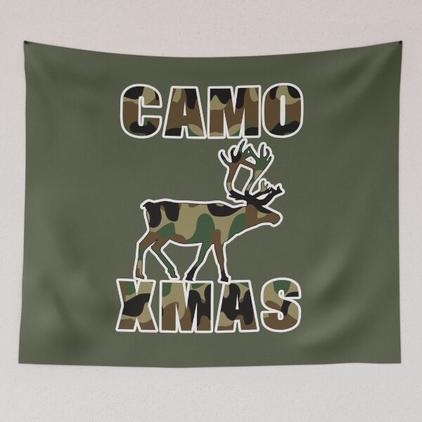 Item preview, Camo Xmas Camouflage Reindeer designed and sold by MimsTees.