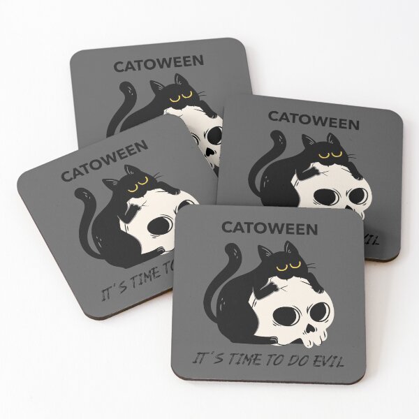 Item preview, Catoween Its Time To Do Evil designed and sold by Anuragwk.