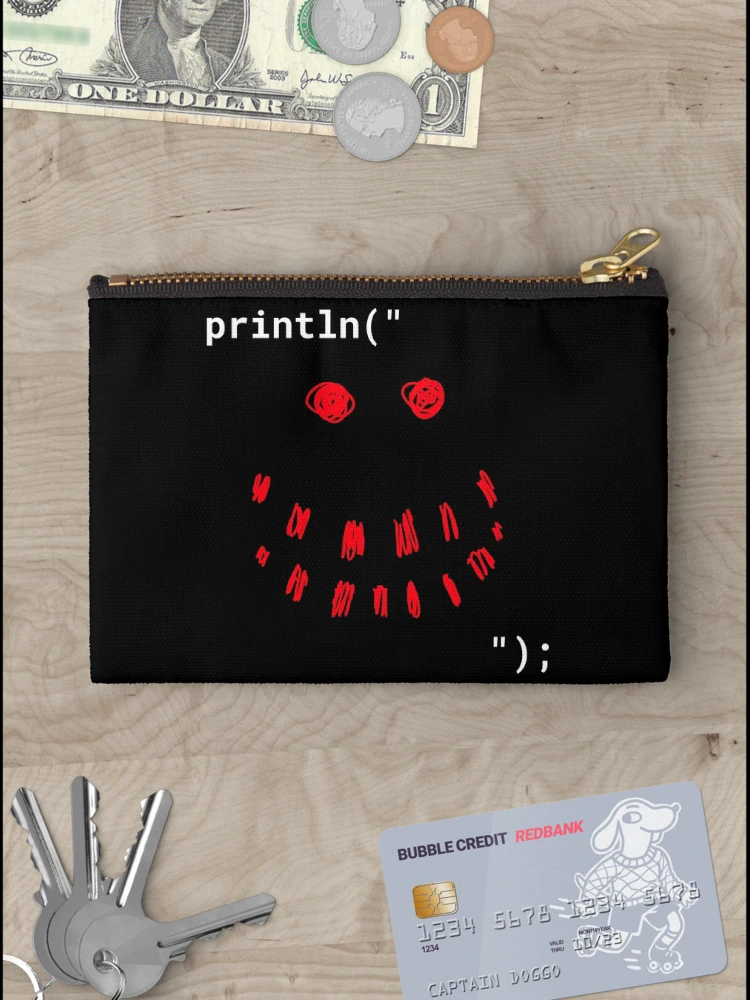 Thumbnail 3 of 4, Zipper Pouch, Computer Geek "Be Happy" designed and sold by ComputerGeeksTs.