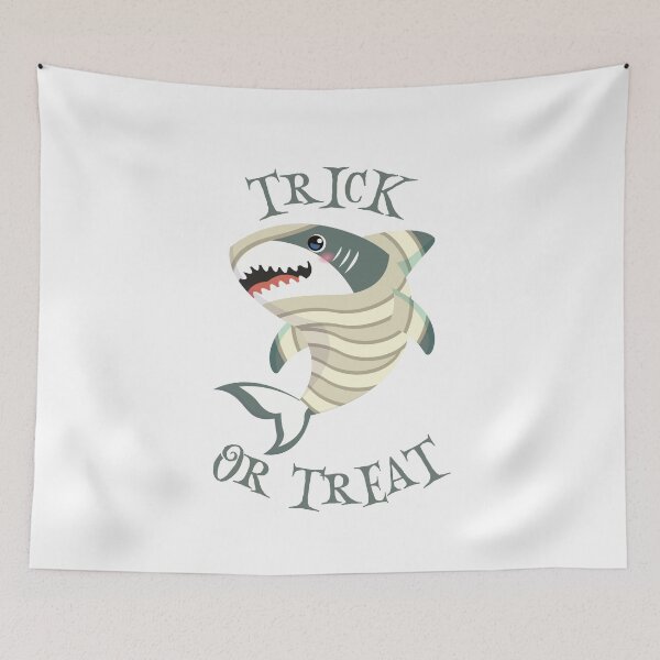 Item preview, Trick Or Treat - Halloween Shark designed and sold by PinkPerfect.