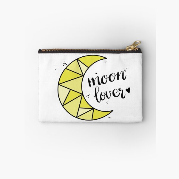 Item preview, Yellow Geometric Moon Lover Hand Lettering designed and sold by ContempoCrystal.