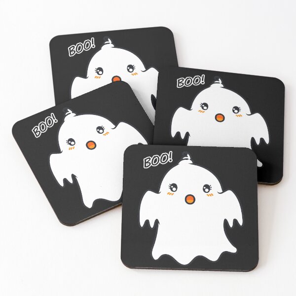 Item preview, Halloween stickers - Cute Kawaii ghost designed and sold by TheArtDesk.