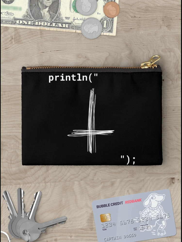 Thumbnail 3 of 4, Zipper Pouch, Computer Geek Anti Christ designed and sold by ComputerGeeksTs.