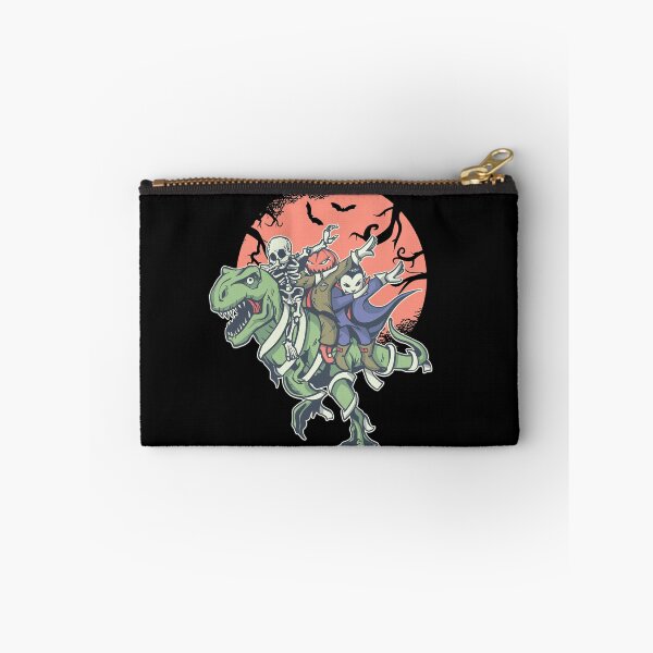 Item preview, Funny Dabbing Boys Skeleton Pumpkin riding a T Rex designed and sold by Kribis.