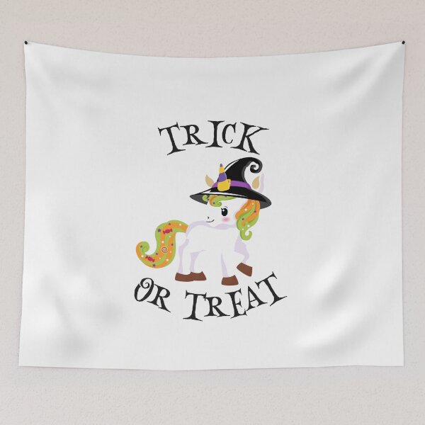 Item preview, Trick Or Treat - Halloween Unicorn designed and sold by PinkPerfect.