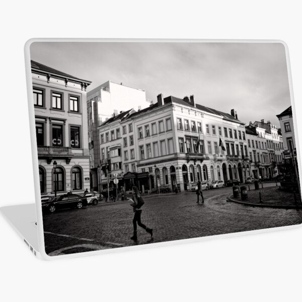 Crossing Luxembourg Square - Brussels Laptop Skin