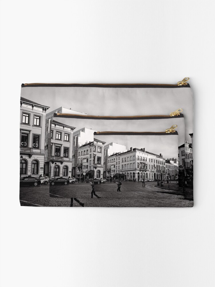 Alternate view of Crossing Luxembourg Square - Brussels Zipper Pouch