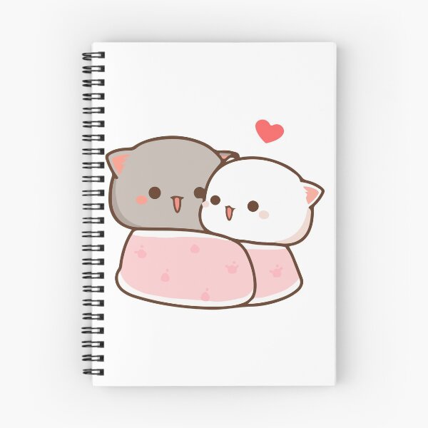 Item preview, Peach and Goma Cat Sticker designed and sold by unendinghiatus.