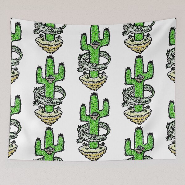 Item preview, Crocodile and cactus designed and sold by Dwisaputra052.