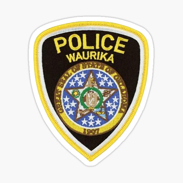 "Waurika Oklahoma Police Department" Sticker for Sale by lawrencebaird