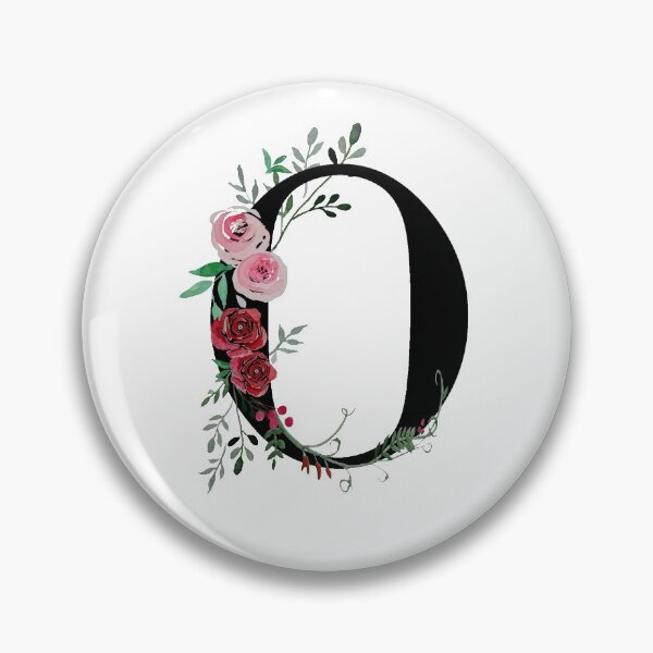 Item preview, Letter O Initials monogram floral designed and sold by Saba-Red-Ideas.