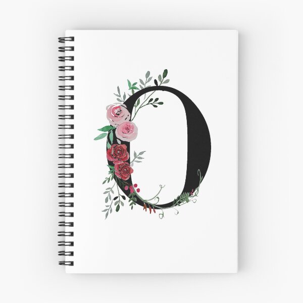 Item preview, Letter O Initials monogram floral designed and sold by Saba-Red-Ideas.