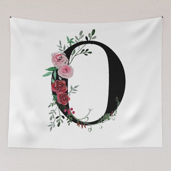 Item preview, Letter O Initials monogram floral designed and sold by Saba-Red-Ideas.