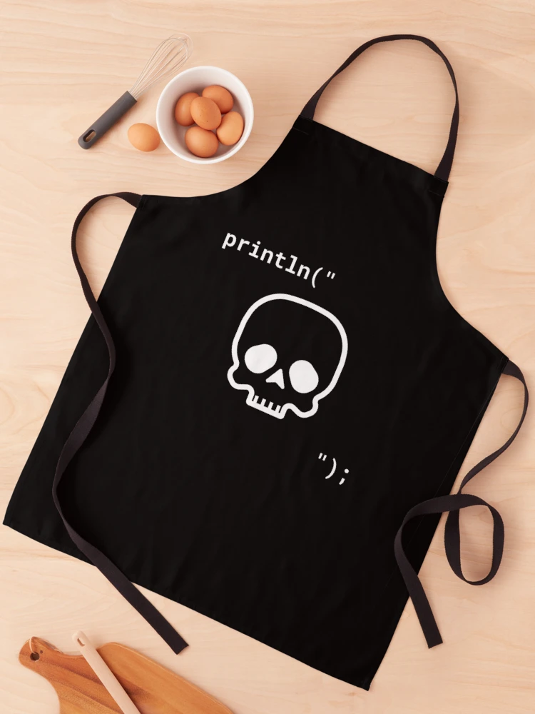 Thumbnail 1 of 6, Apron, Computer Geek "Cute" Skull designed and sold by ComputerGeeksTs.