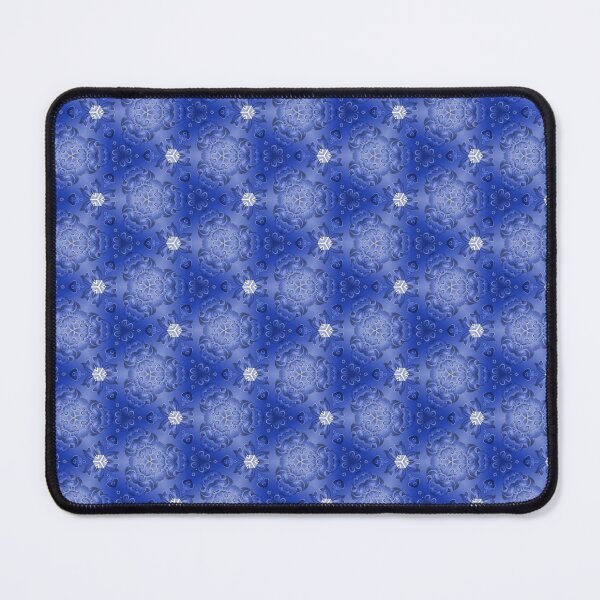 Item preview, Russian pattern blue flowers on white painted background designed and sold by MilaFox777.