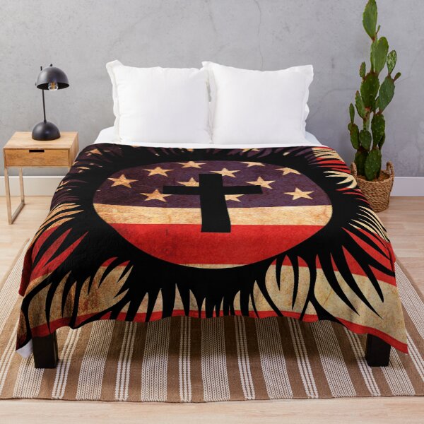 Artikelvorschau, American Flag Sunflower with Jesus Cross Christian gift design entworfen und verkauft von Sheepherder120.