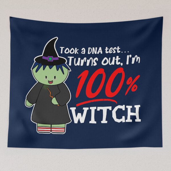 Item preview, Took A DNA Test; Turns Out I'm 100% Witch | Halloween Witches (Dark) designed and sold by the-krisney-way.