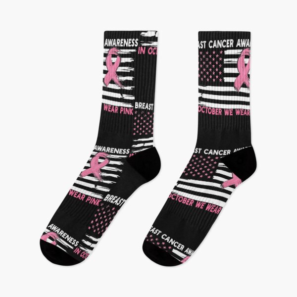 Item preview, In October We Wear Pink USA Flag Breast Cancer Awareness  designed and sold by Teimlah.