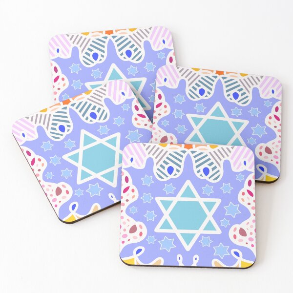 Artikelvorschau, Pastellfarbenes Zentangle-Design mit jüdischem Davidstern (immer jüdischer Stolz / Am Yisrael Chai) entworfen und verkauft von Naomi G..