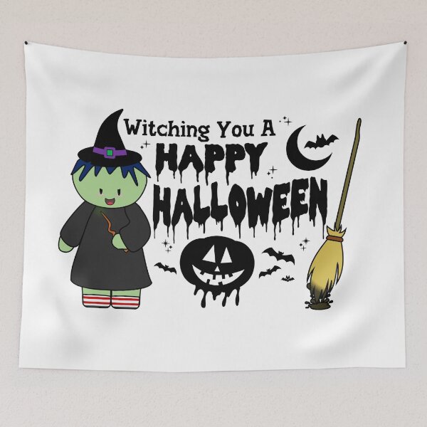 Item preview, Witching You A Happy Halloween | Halloween Witches (Light) designed and sold by the-krisney-way.