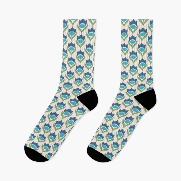 Item preview, Scandinavian Blue Flowers designed and sold by PrintinglyArt.